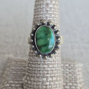 Sonoran Gold Turquoise Ring Sterling Silver